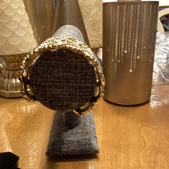 Lilly Pulitzer Brand Women’s Wide Goldtone Cuff Bracelet - Picture 5 of 11